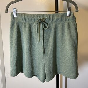 19. H&M Mint Green Athletic Shorts with Elastic Tie Waistband Size Small